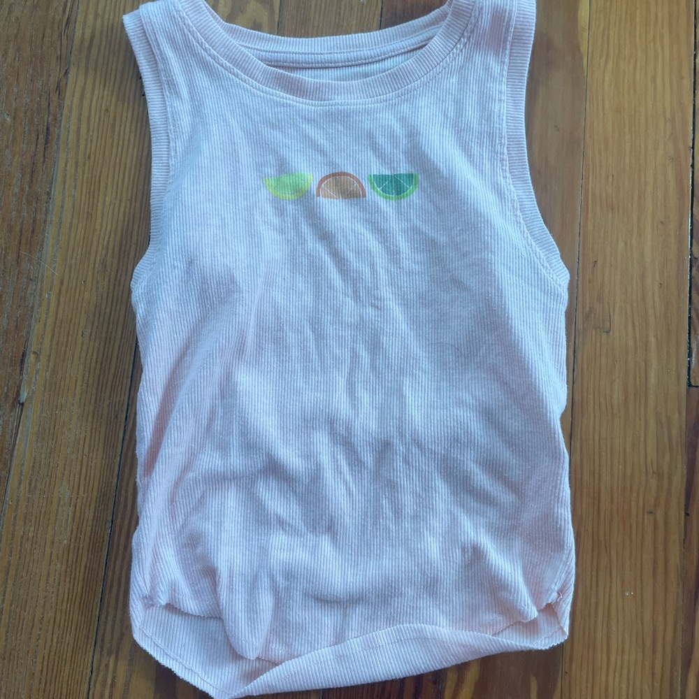 American Eagle Pink Tank Top Casual Sleeveless